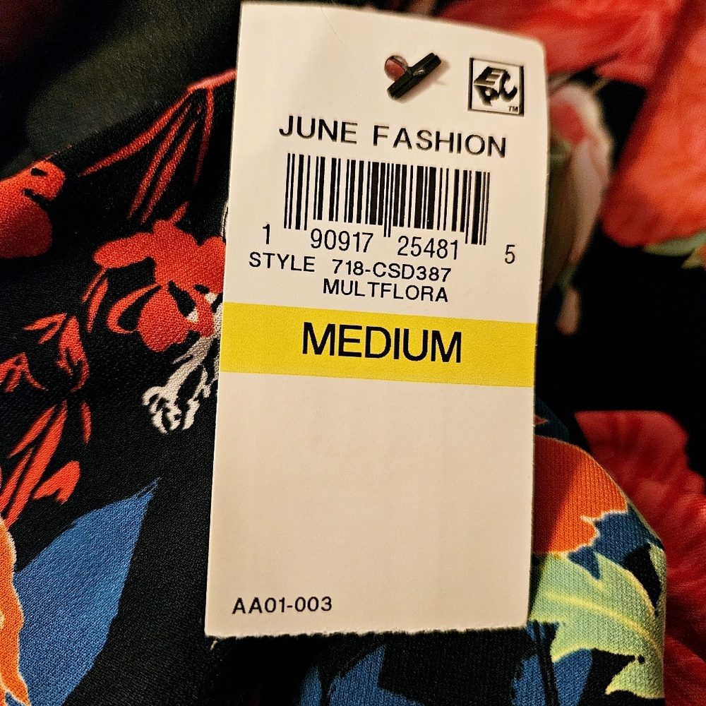 NWT THALIA SODI Vibrant Spring Floral Illusion Wrap Maxi Dress M 8 10 - Picture 3 of 9